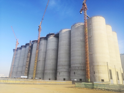 錦州港項目連體筒倉照片-1