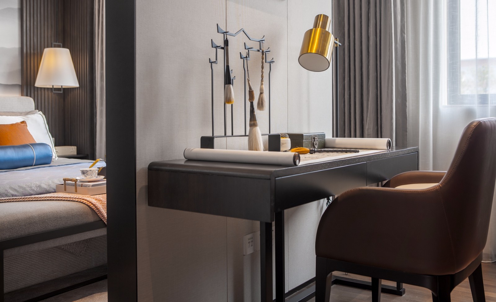 龍湖九里晴川-現(xiàn)代簡(jiǎn)約-臥室設(shè)計(jì)效果圖