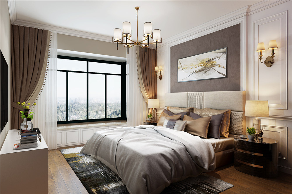 龍湖九里晴川-現代簡約-臥室設計效果圖