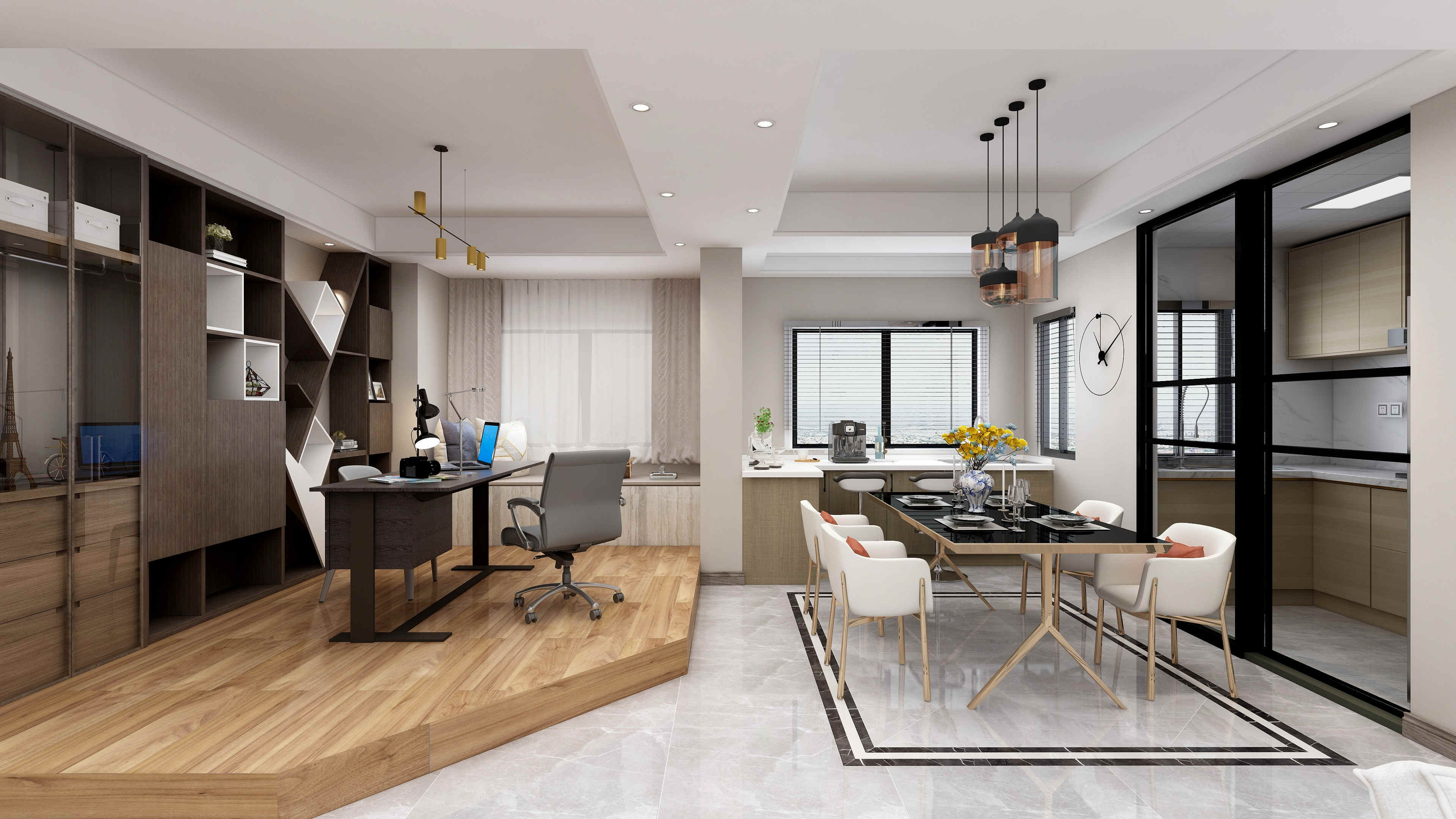 龍湖九里晴川-現(xiàn)代簡約-臥室設計效果圖