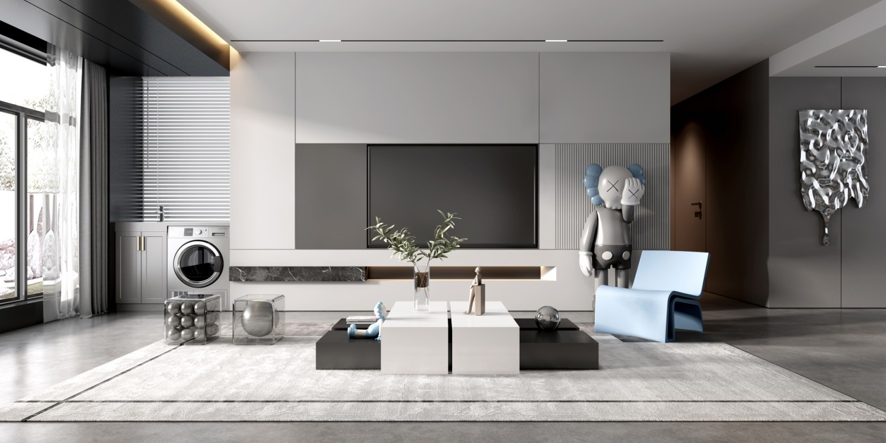 龍湖九里晴川-現(xiàn)代簡約-臥室設計效果圖